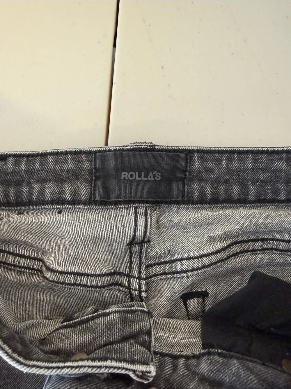 Rolla’s Stinger Skinny Fit Gray Wash Jeans Men’s 33x32 Stretch Denim